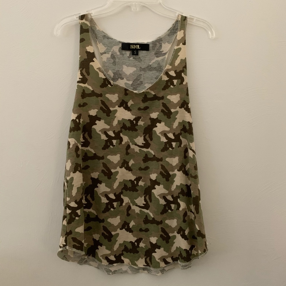 Camouflage Print Tank Top